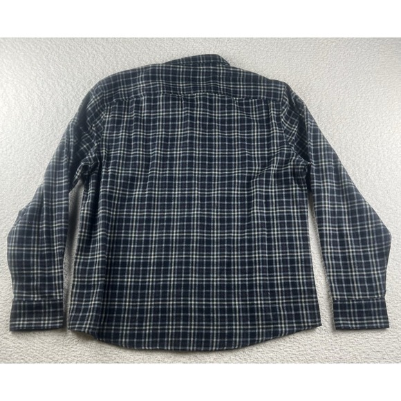 Perry Ellis Men's Dark Sapphire Shirt Size XL Untucked Light Flannel Shirt NWT - Picture 6 of 8